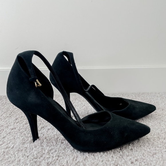 Suede Black Michael Kors Heels - Picture 2 of 7